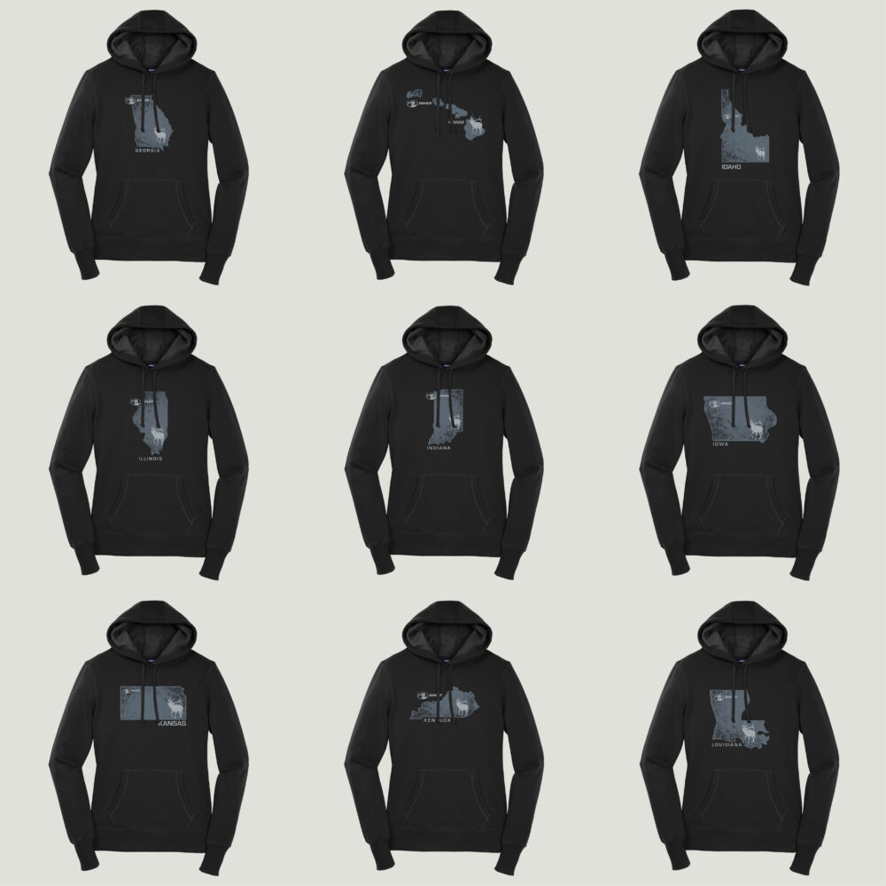 Ladies State Hooded Sweatshirt
