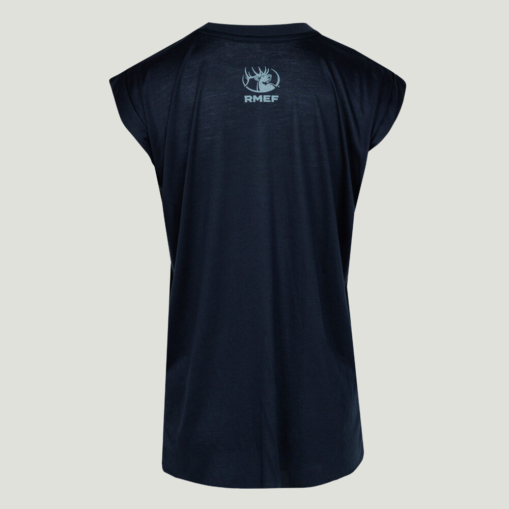 Ladies RMEF Original Rolled Cuffs Tee