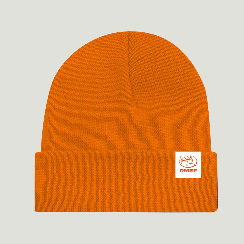 RMEF Blaze Orange Knit Beanie