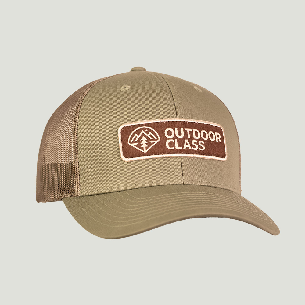 Outdoor Class Loden cap, Coffee/Khaki patch